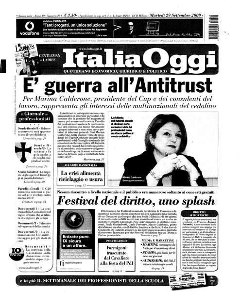 Italia oggi : quotidiano di economia finanza e politica